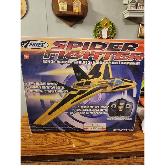 Vintage Estes Spider Fighter Radio Control Airplane, Rare, Original Box, 2011 - Picture 1 of 8